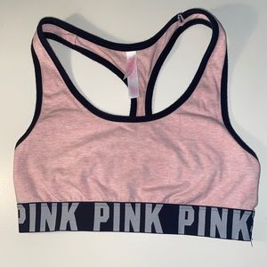 Pink Victoria Secret sports bra